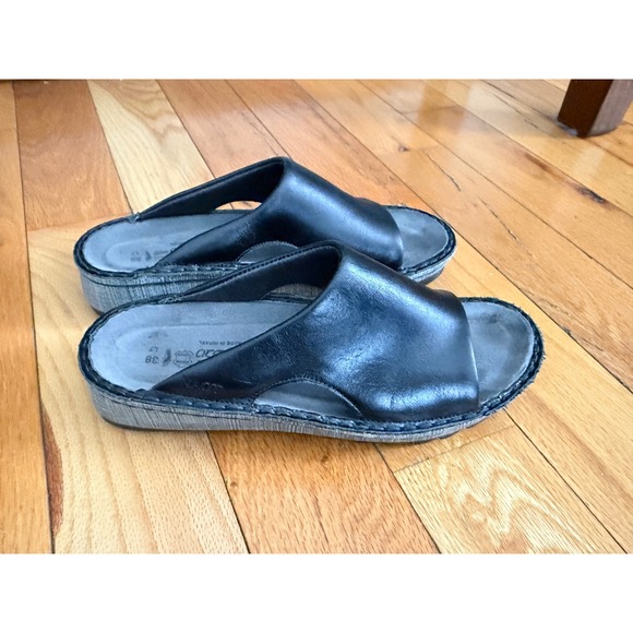 Naot Shoes - Naot Women's Ardisia leather slide sandals Size 38/US 7